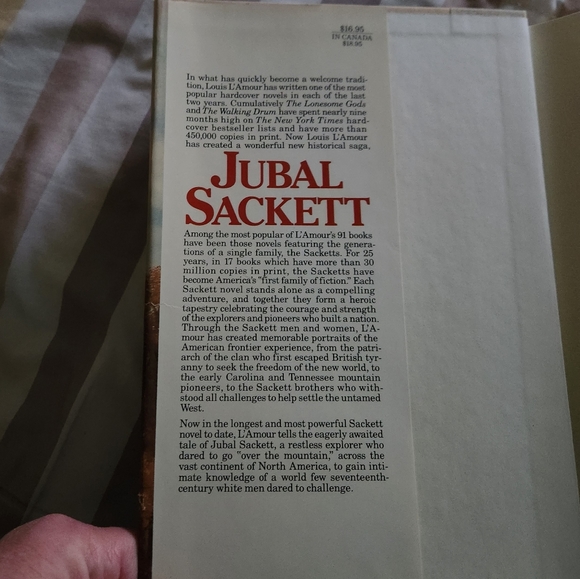 Louis L'Amour 'Jubal Sackett' Book Western Novel - Picture 2 of 4